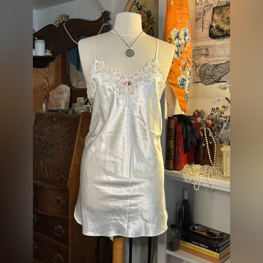 Vintage Bridal Lingerie Slip Dress